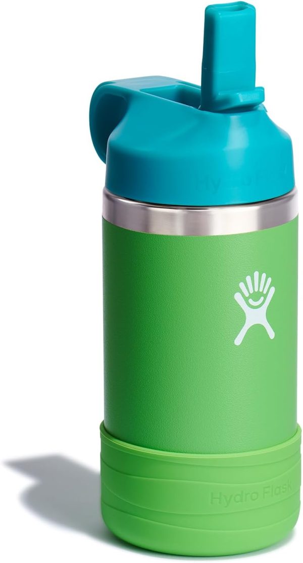 HYDRO FLASK Kids Water Bottle Jr. Stainless Steel Insulated With Straw Cap for Water, Milk, Juice, School, Camp, Sport, Play and Lunch, Easy to Clean, Leak-Resistant - Image 11