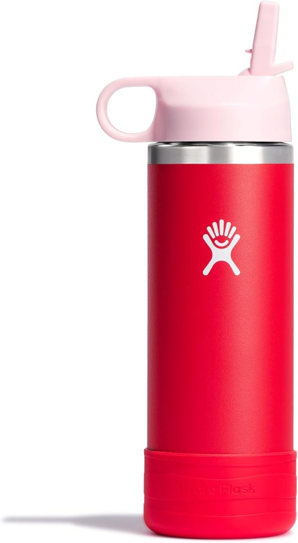 HYDRO FLASK Kids Water Bottle Jr. Stainless Steel Insulated With Straw Cap for Water, Milk, Juice, School, Camp, Sport, Play and Lunch, Easy to Clean, Leak-Resistant - Image 12