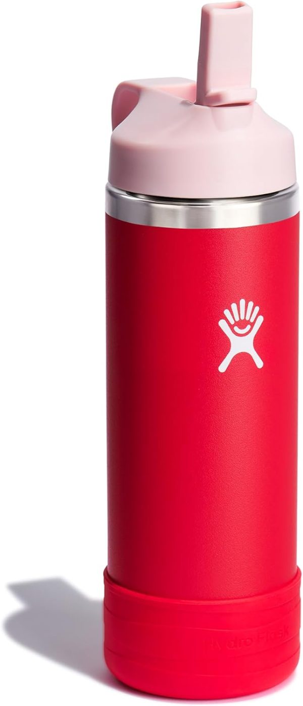 HYDRO FLASK Kids Water Bottle Jr. Stainless Steel Insulated With Straw Cap for Water, Milk, Juice, School, Camp, Sport, Play and Lunch, Easy to Clean, Leak-Resistant - Image 13