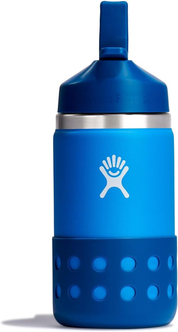 HYDRO FLASK Kids Water Bottle Jr. Stainless Steel Insulated With Straw Cap for Water, Milk, Juice, School, Camp, Sport, Play and Lunch, Easy to Clean, Leak-Resistant - Image 15