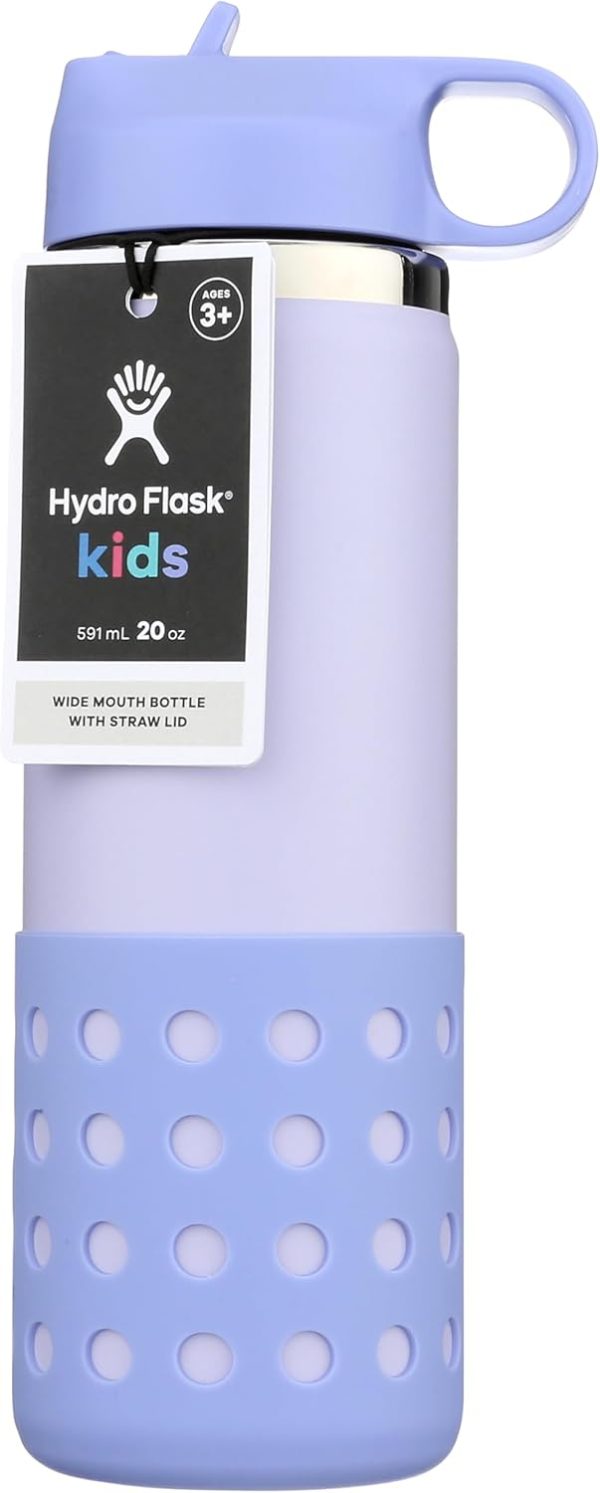 HYDRO FLASK Kids Water Bottle Jr. Stainless Steel Insulated With Straw Cap for Water, Milk, Juice, School, Camp, Sport, Play and Lunch, Easy to Clean, Leak-Resistant - Image 21