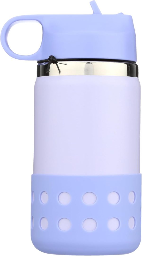 HYDRO FLASK Kids Water Bottle Jr. Stainless Steel Insulated With Straw Cap for Water, Milk, Juice, School, Camp, Sport, Play and Lunch, Easy to Clean, Leak-Resistant - Image 44