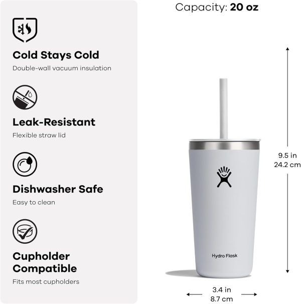 Hydro Flask 20 Oz All Around Tumbler Straw Lid Reef - Image 25