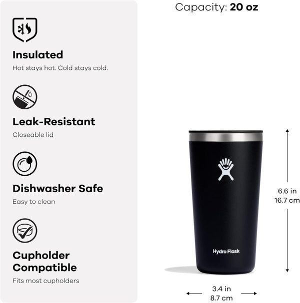 Hydro Flask 20 Oz All Around Tumbler Straw Lid Reef - Image 35