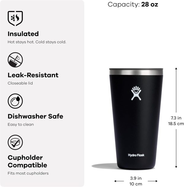 Hydro Flask 20 Oz All Around Tumbler Straw Lid Reef - Image 44