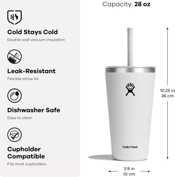Hydro Flask 20 Oz All Around Tumbler Straw Lid Reef - Image 55