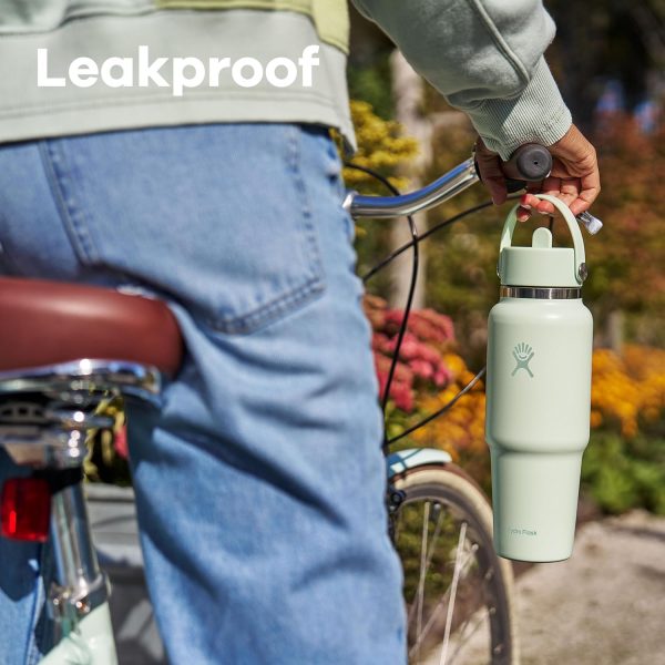 Hydro Flask 24 OZ Wide Flex Straw Travel Bottle SURF - Image 8