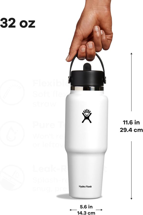 Hydro Flask 24 OZ Wide Flex Straw Travel Bottle SURF - Image 51