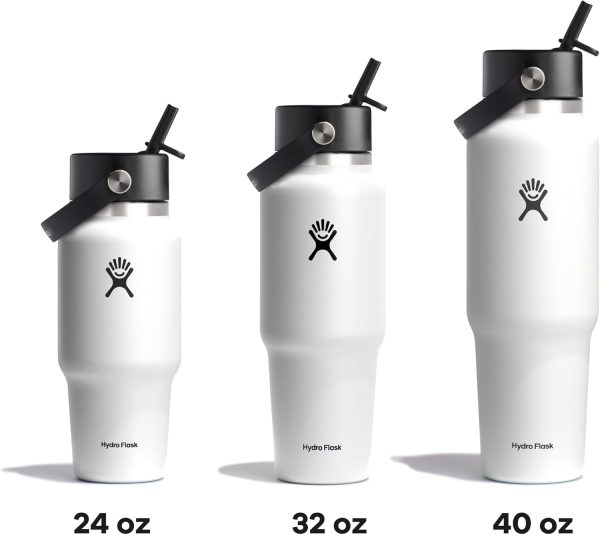 Hydro Flask 24 OZ Wide Flex Straw Travel Bottle SURF - Image 52