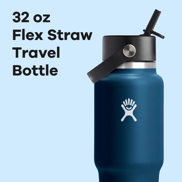 Hydro Flask 24 OZ Wide Flex Straw Travel Bottle SURF - Image 56