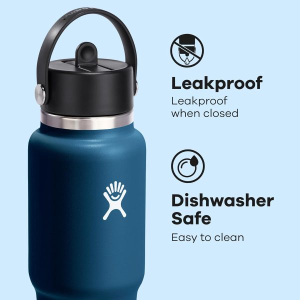 Hydro Flask 24 OZ Wide Flex Straw Travel Bottle SURF - Image 57