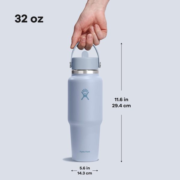 Hydro Flask 24 OZ Wide Flex Straw Travel Bottle SURF - Image 69